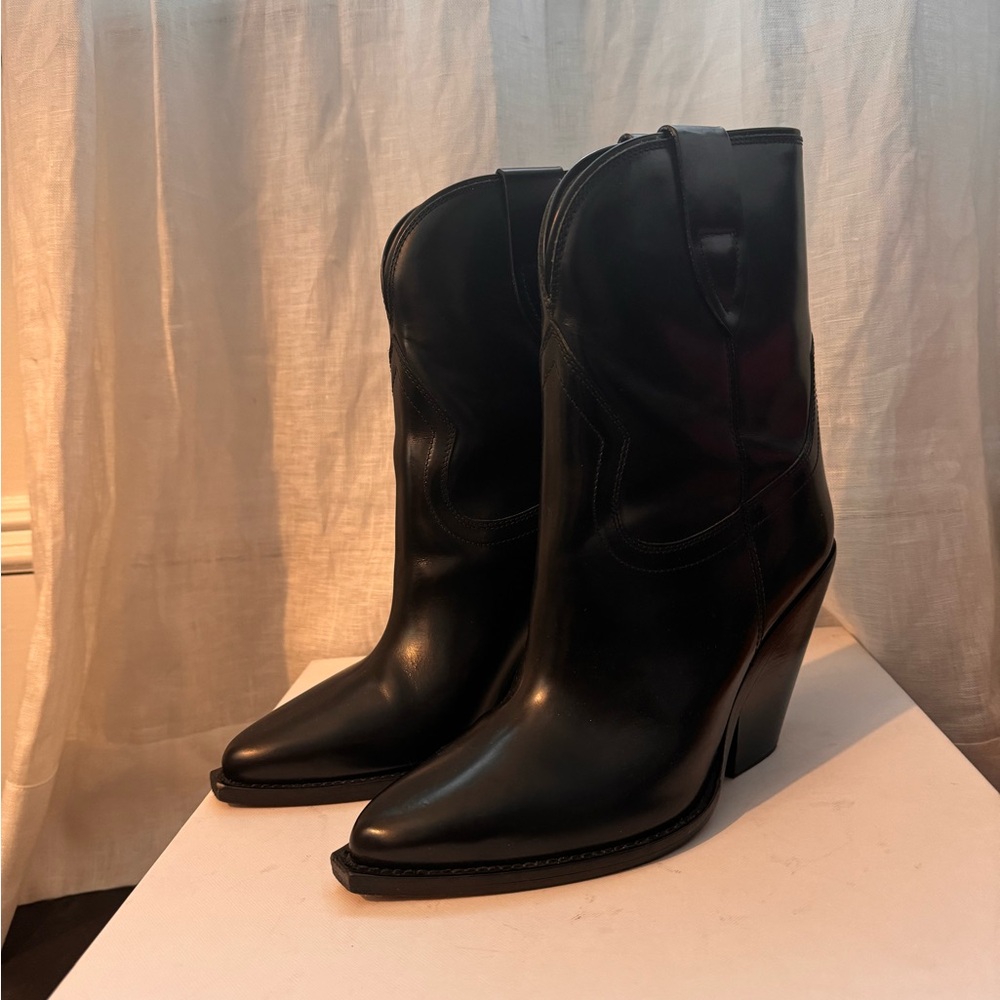 ISABEL MARANT TWIST SANTIAG BLACK SIZE 40 made in Italy